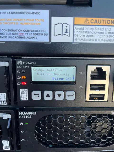 Lecture d'une alarme sur un équipement d'énergie Huawei