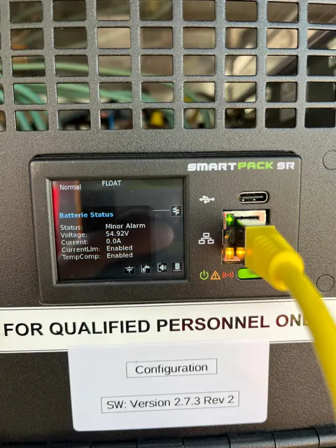 Contrôle et paramétrage d'un système d'énergie SmartPack